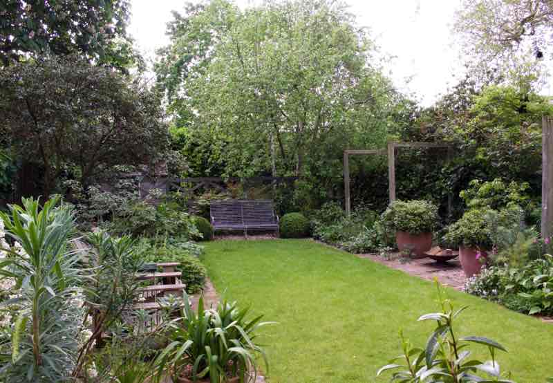 Garden Designer, Non-Morris, author of The Dahlia Papers, overall view of South London garden | Fabulous Fabsters