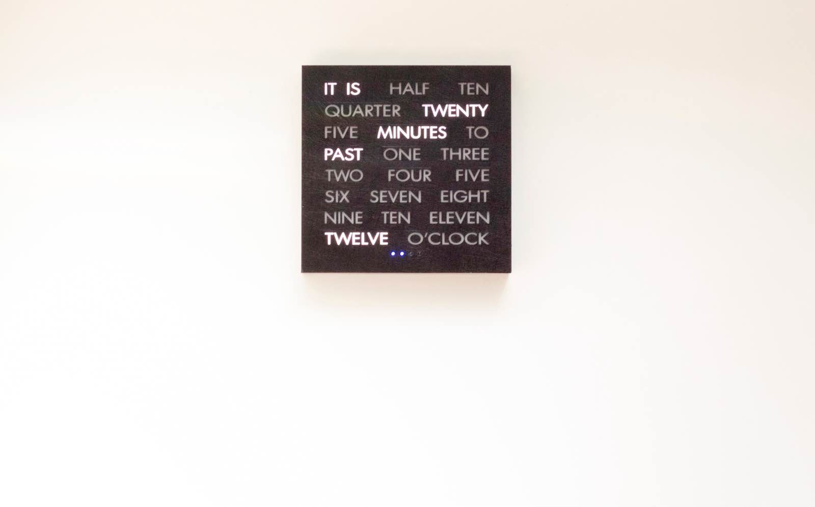 Clock on wall