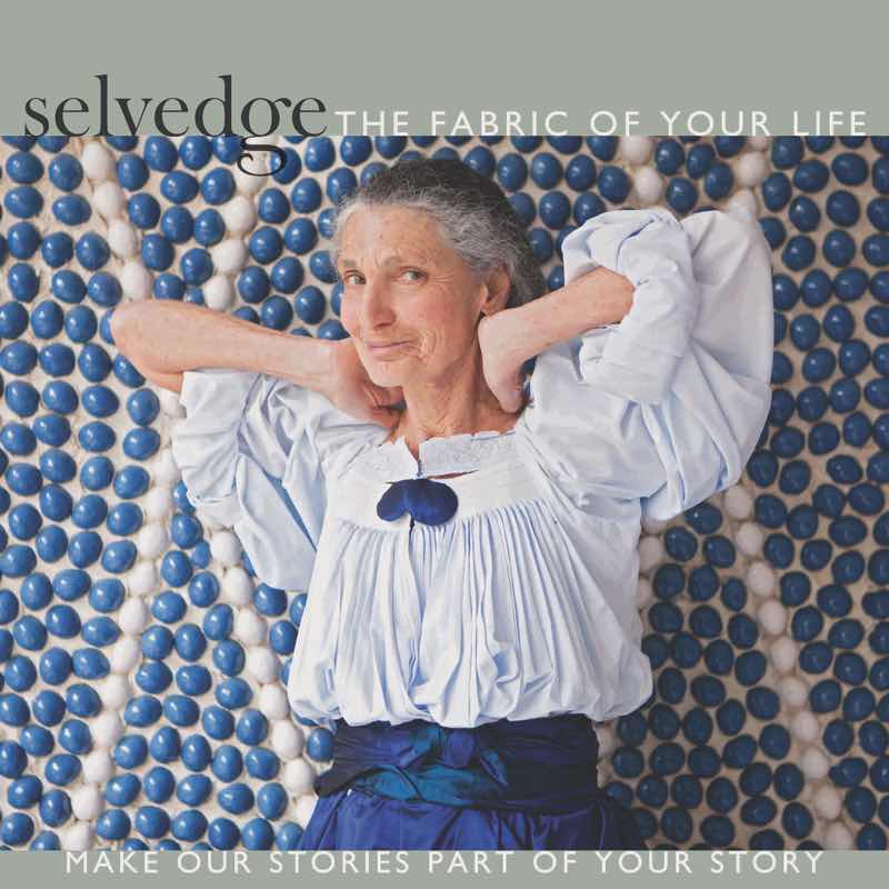 Bendetta Barzini models Daniela Gregis outfit white shirt and blue skirt standing in front of Gio Ponti's Parco dei Principi, Hotel in Sorrento on cover of Selvedge, a textile magazine. Photo by Sara Kerens.